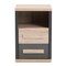 Baxton Studio Pandora Modern Dark Grey and Light Brown Two-Tone 2-Drawer Nightstand 141-7961 - alternate 4